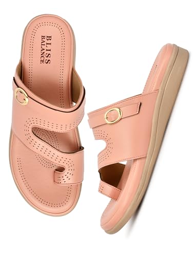 Image of Extra Soft Women's Comfortable Highcushioned Doctor Slippers|Flip-Flops Fashionable Casual & Stylish|Lightweight & Breathable Chappals|Outdoor Sandals Ladies&GirlsBB946