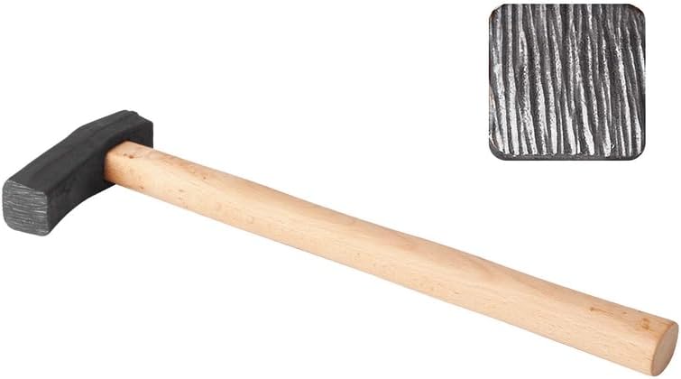 1 Piece Textured Jewelry Hammer With Long Wooden Handle Punch Printing Metal Mallet For Jewelry Repair Tool DIY Carving Tools (Style 9#)