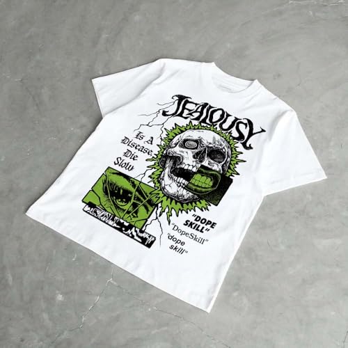 Image of DopeSkill Halloween Graphic Tee Streetwear Hip Hop Hypebeast Unisex T-Shirt Sneaker Colour Matching Shirts Spooky Graphic