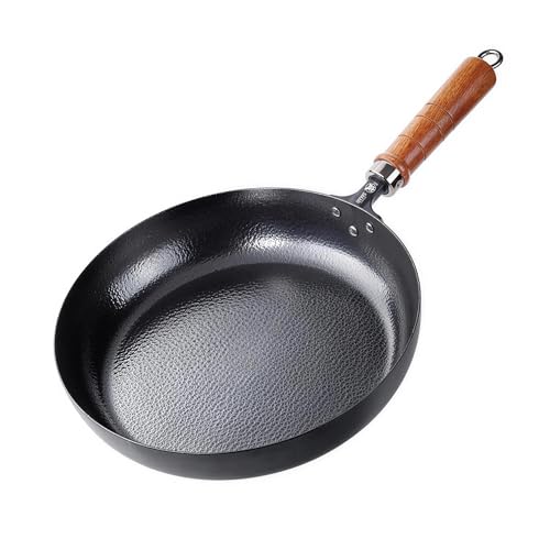MITSUMOTO SAKARI 12-Inch Japanese Iron Skillet, Flat Bottom