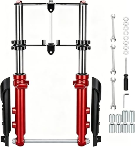Image of Mini Bike Front Forks Suspension Kit Compatible with Coleman CT100U Baja DB30 Monster Mega Moto MMB80 MMB105 80cc 105cc Motovox MBX10 MBX11 GMB100 TrailMaster Storm 200 Minibike Parts