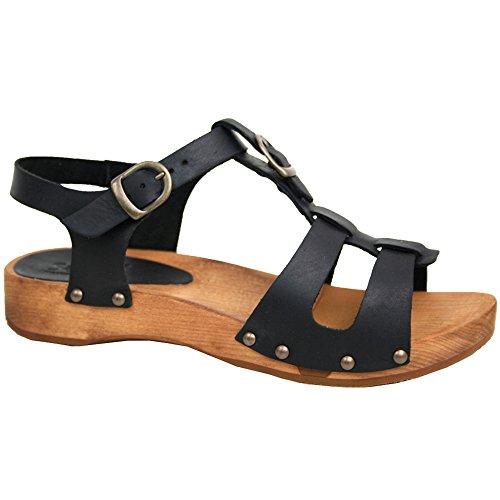 Sanita Women's Olise Flex Sandal, Black, 39 EU/8-8.5 M US