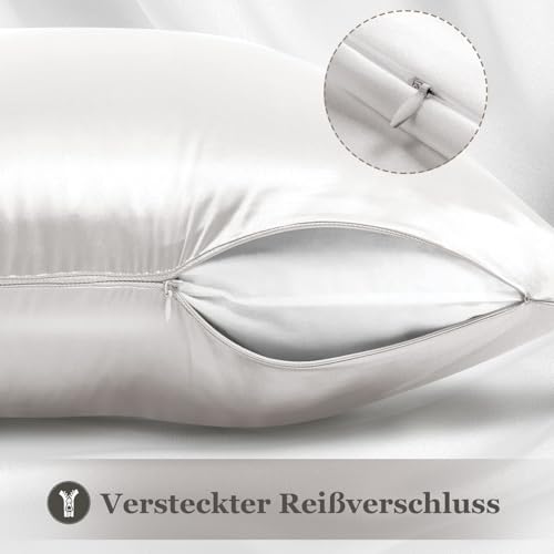 der sicher hält ohne Reißverschluss und perfekt auf Nackenkissen passt für Reisen.