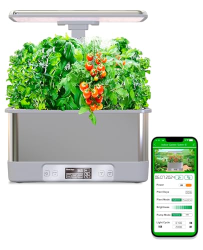 App-Controlled 8-Pod Self-Watering Herb Hydroponic Garden