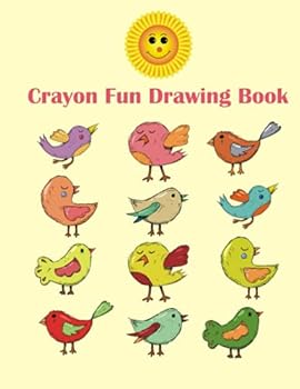 Crayon Fun Drawing Book: Paperback Blank Sketch Book for Writing Stories | Large Size Blank Book for Children | Blank Book Without Lines | Blank Drawing Book for Kindergarten,Nursery Students