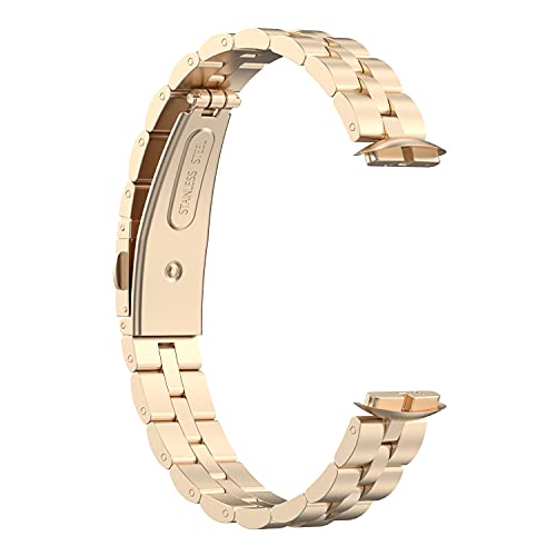 Correa metálica acero para reloj Fitbit Luxe miniatura 1