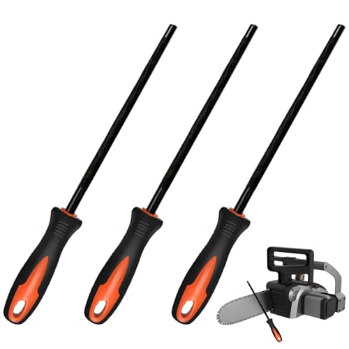 svpfuo 3 Pièces Lime Metal, Lime Tronconneuse, Lime Pour Chaine De Tronconneuse,Convient Pour L'affûtage Des Scies à Chaîne, Le Limage Des Scies à Chaîne, Les Outils Limage La Chaîne