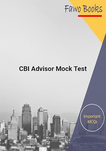 CBI Advisor Mock Test-English [Paperback] Fawo