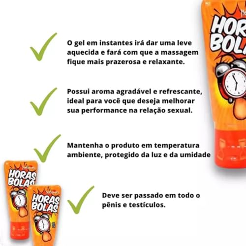 Horas Bolas Gel Prolongador De Ereção 15GR - SEX SHOP