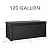 Devoko 120 Gallon Resin Deck Box Waterproof Indoor Outdoor Storage Box Lockable Large Storage Container for Patio Furniture Cushions and Garden Tools