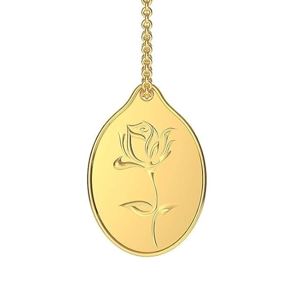 Malabar Gold & Diamonds 24k (999) 3gram Rose Coin Cum Pendant