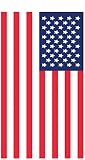 Rockin Towel USA Patriotic American Flag Beach Towels 30 x 60 Soft Cotton Bath Towel for Men & Women