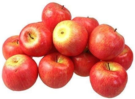 Decorative Artificial Fruit Vegetables Artificial Fruit Vegetable Decoration Apple (Red, 10 Pieces Light Quality)