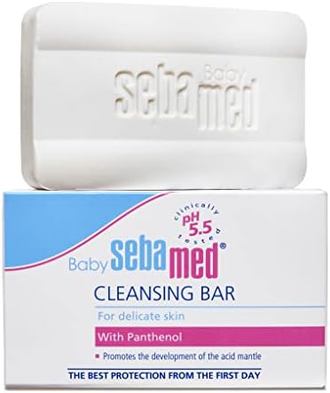 Sebamed Baby Ultra Mild Cleansing Bar - Hypoallergenic Non-irritating Cleanser with Vitamins and Amino Acids 3.5 Ounces (100g)