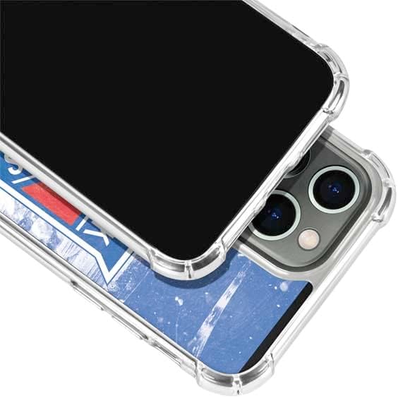 Skinit Clear Phone Case Compatible with iPhone 14 Pro Max - Officially Licensed NHL New York Rangers Frozen Design