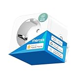 Meross WLAN Steckdose mit Strommessung, 16A Smart Funktioniert mit Apple HomeKit, Zeitschaltuhr Steckdose mit Sprach- und Fernsteuerung, Kompatibel mit Alexa, Google Home, 1 Stück