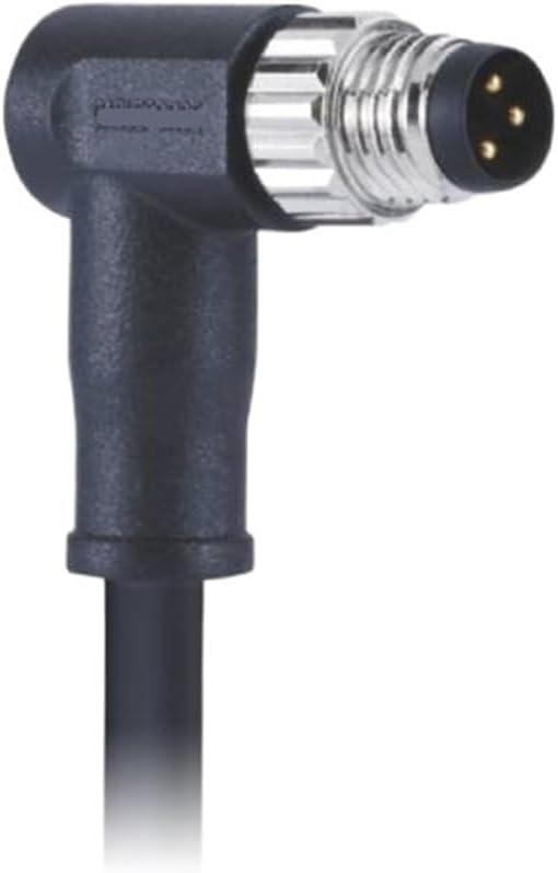 M8 waterproof connector 3Pin A-Code molded male elbow with wire aviation waterproof