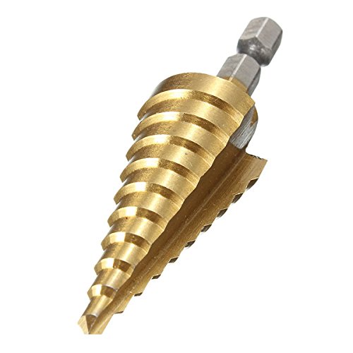 Generic Hand Tools Hex Titanium Step Cone Drill Bit Hole Cutter 422MM