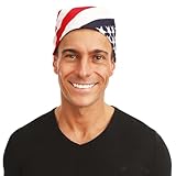 P'tit Clown - 21081 - Bandana USA - Foulard Carré - Fichu Foulard Cheveux...