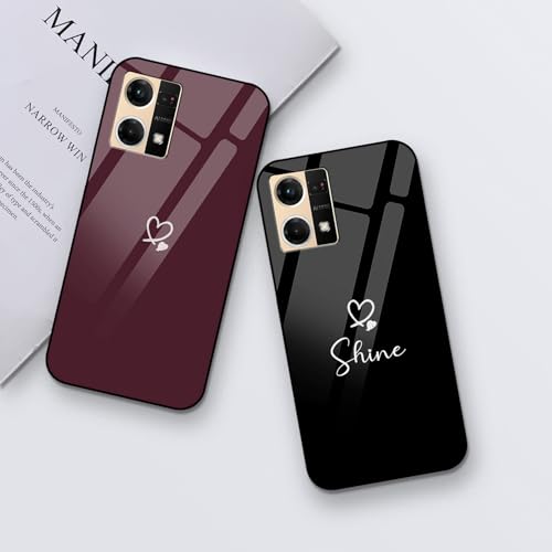 Image of COLORflow Back Cover Compatible with Oppo F21 Pro 4G / F21s Pro 4G | Cute Korean Hearts Customized | Shockproof TPU Bumper with Camera Protection Back Cover