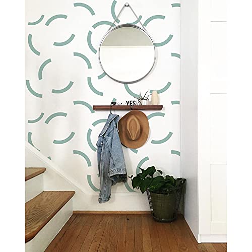 Arches en demi-cercle géométrique pour ce Papier Peint Coloray 104x70 cm à Pose Rapide