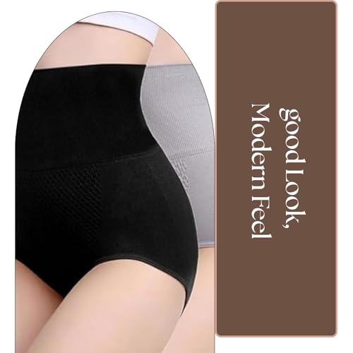 Image of KROYWEN Cotton High Waist Panties Tummy Control Underwear Ladies Briefs Shapewear Double Layer Half Body Shaper Underwear for Women Tummy Control | Body Shaper | Breathable & Comfortable