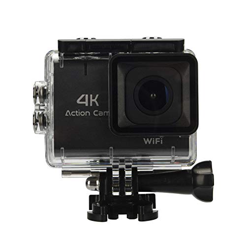 Action-Kamera HD 60FPS Sportkamera Unterwasser Wasserdichte Schnorchel Surfkamera Mit 1,8 Zoll LCD Touchscreen-Zubehör Kit Live Streaming, Webcam,