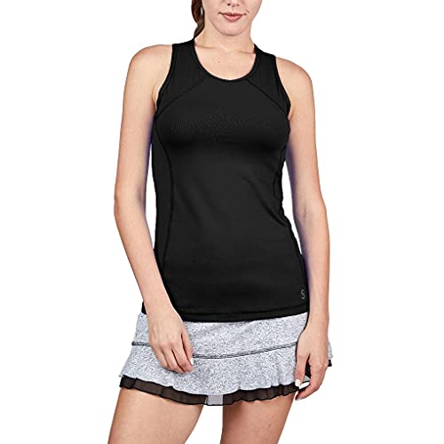 Sofibella Uv Colors Womens Tennis Tank Top White 2X #TOP3