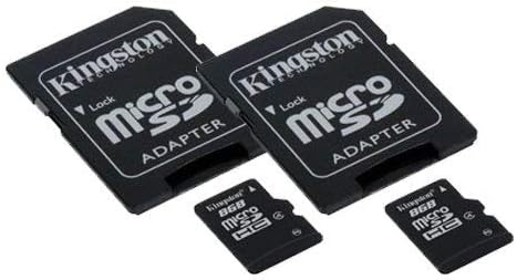 Samsung SGH-T259 Cell Phone Memory Card 2 x 8GB microSDHC Memory Card with SD Adapter (2 Pack)