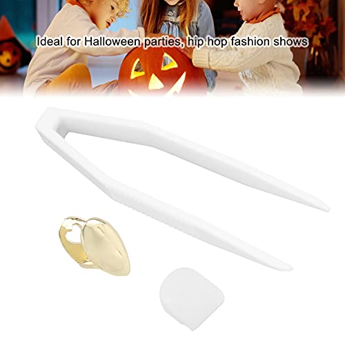 Dente de hip hop, fácil de usar e remover dentes de hip hop de Halloween para desfile de moda de hip