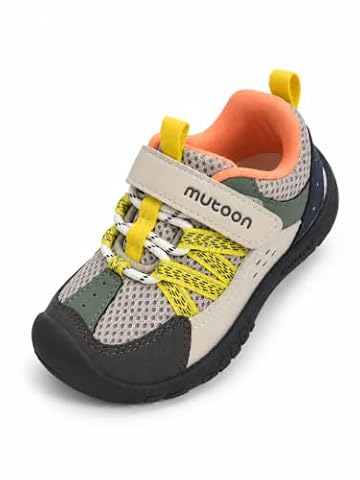 Mutoon Wide Forefoot Toddler Little Kids Hiking Shoes Boys Girls Sneakers — $34.99 (19% off)