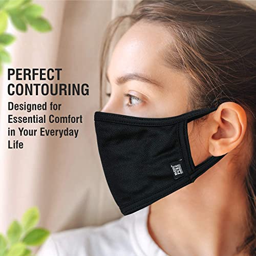 Majestic Pure Dead Sea Mud Mask (8.8 Oz) And Reusable Washable Face Mask (3 Pack) Bundle #TOP5