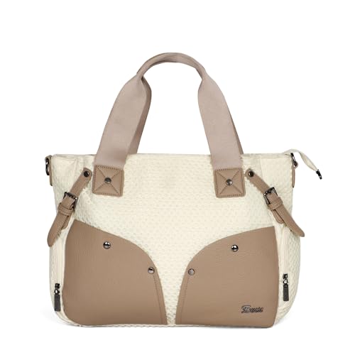Image of EXOTIC Aira Utility Tote Bag for Women | Premium Textured Handbag with Multiple Pockets, Shoulder Straps & Spacious Compartments | Office, Travel & Daily Use