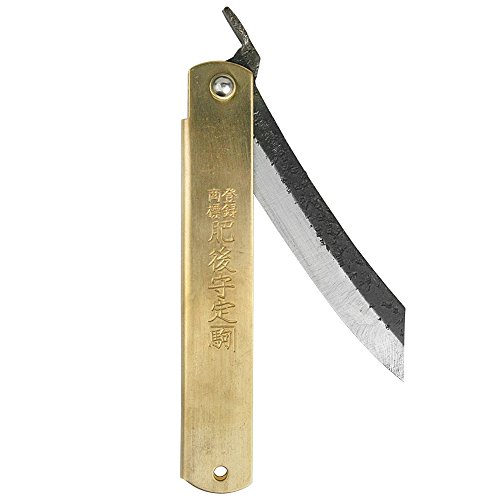 Higonokami Folding Knife – Special Black Back Hammered Finish Blue Paper Steel 120Mm #TOP1