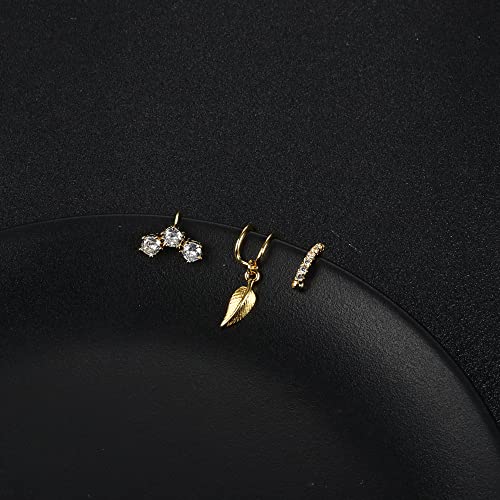Helicopchain 25Pcs Ear Cuff Earrings For Women Non Piercing Fake Cartilage Clip On Helix Wrap Earrings Hypoallergenic Adjustable Cubic Zirconia Jewelry #TOP5