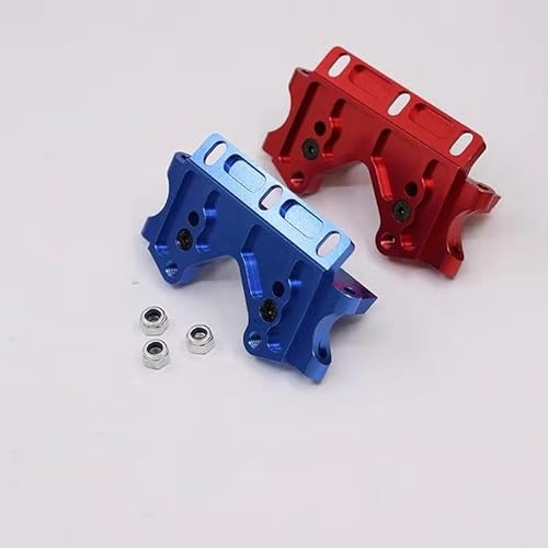 Slash 2WD Front Lower Bracket,Aluminum Alloy Front Lower Bulkhead Upgrade Part for TRX Slash 2WD Rustler Stampede Bandit 1/10 RC Car(red)