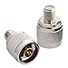 Boobrie N to F Coax Connector N Male to F Female RF Coaxial Adapter N Type(Plug) to F Type(Jack) for Antenna/Analyzer/Router/Booster Systems Pack of 2