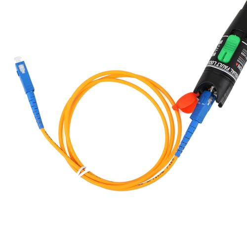 WSOLDMA FTTH Glasfasertester,80MW 80KM Visual Fault Locator Glasfaserkabel Tester Fiber Optische, VFL-Glasfasertester, Glasfaser-Stift für SC/FC/ST/LC-Stecker, visueller Fehlersuchgerät (80 KM)