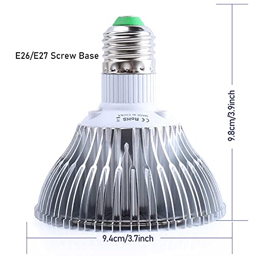 Qianyan Warmer White Led Grow Lights Bulbs For Indoor Plants, 80W Sunlight Full Spectrum Plant Growing Lamps, 120 Led's Growing Light Bulbs For Garden #TOP6