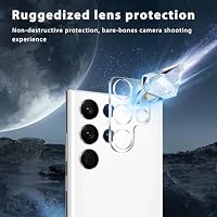 2+2 Stück Für Samsung Galaxy S22 Ultra Panzer Schutz Glas Folie + Kamera Schutzfolie, Fingerabdruck kompatibel, 9H Härte, HD Clear Displayschutz Schutzfolie Glas für Galaxy S22 Ultra 5G – Ansicht 5