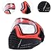 Fencing Mask for Face Protection with Adjustable Strap for Kendo Coaches, Red Black