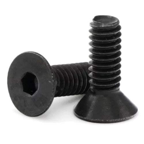 Black Oxide Stainless Steel Flat Head Socket Cap Screws 1/4-20 x 1/2 Black Oxide Stainless Steel Flat Head Socket Cap Screws 1/4-20 x 1/2