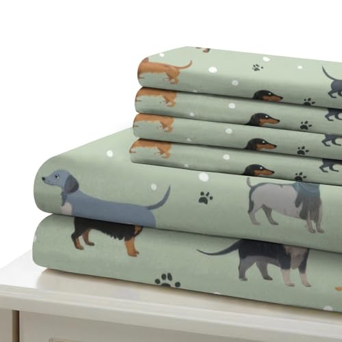 Housse de couette teckel parure de lit confortable 135x200cm - 7