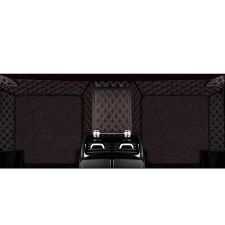 Image of NEXTA 7D Premium Faux Leather Custom Fitted Car Floor Mats for MG Majestor - 7 Seater (All 3 Rows) II Double Stitching II 7 Layer Protection II 100% Waterproof & Washable - (Coffee)