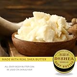 Dr Shea Whipped Vanilla Body Butter (200ml) - Intense 24H Hydration & Firming Glow - 100% Natural Raw Shea Butter & Almond Oil - Warm Vanilla Scent - Vegan Skincare for Dry Skin - Image 4
