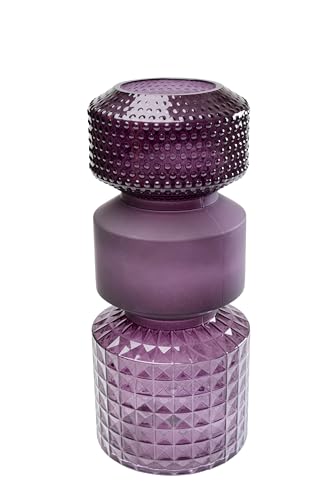 Kare Vaso Di Design Marvelous Duo, Viola, Vaso Per Fiori, Vaso Da Tavolo, 42 Cm