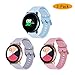 Koreda Compatible Samsung Galaxy Watch Active Bands/Galaxy Watch 42mm/Gear Sport Bands Sets, Silicone Strap Replacement Wristband with Stainless Steel Buckle Compatible Galaxy Watch Active 40mm R500