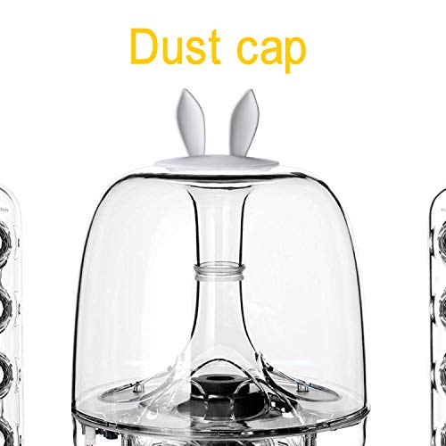 Soundsticks Iii Speaker Anti-Dust Cover - Silicone Lip For Harman Kardon Soundsticks Ii, Iii And Aura Studio 1, 2 Bluetooth Transparent Speaker System (Rabbit White) #TOP1