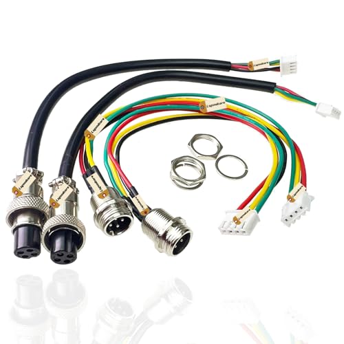 Image of Lsgoodcare 4Pcs GX12-4pin Male Female Aviation Connector Power Electrical Terminal Socket Cable to 2.54MM Terminal 12MM 4Din Aviation Plug Sockets Cable to XH2.54MM Connector ﻿﻿