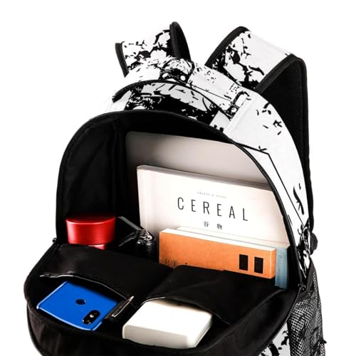 Sac à dos d'école au style train noir grunge multicolore original